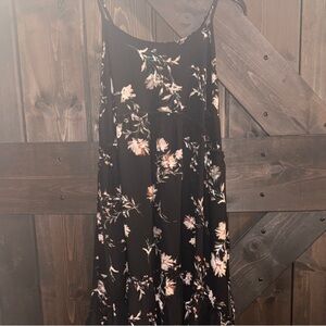 Floral Black Dress